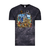 Cloud Black summer Vintage Tee - SublimationCraftShop