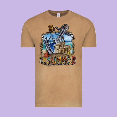 Summer Vintage Tee Designed By Sublimationcraftshop