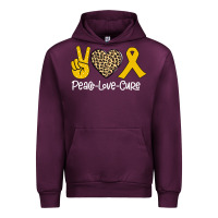 Mauve Wine Peace Love Cure Urban Hoodie - Bettercallsaul