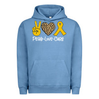 Pigment Pebble Blue Peace Love Cure Urban Hoodie - Bettercallsaul