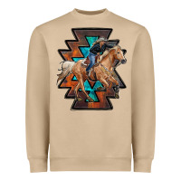 Mushroom cowgirl with aztec Heavyweight Sweatshirt - RanaPortraitStore