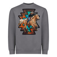 Storm cowgirl with aztec Heavyweight Sweatshirt - RanaPortraitStore
