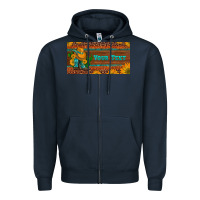 Navy (preview)custom cowboy boots sunflowers and cactus license plate Zipper Hoodie - Artiststas