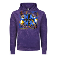 Cloud Purple volleyball nana with leopard Vintage Hoodie - Zillion Design Studio