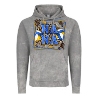 Cloud Rock volleyball nana with leopard Vintage Hoodie - Zillion Design Studio