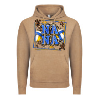 Vintage Coffee volleyball nana with leopard Vintage Hoodie - Zillion Design Studio