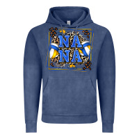 Vintage Denim volleyball nana with leopard Vintage Hoodie - Zillion Design Studio