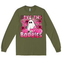 Army Green save the boobies Long Sleeve Tee - Artiststas