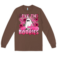 Chestnut save the boobies Long Sleeve Tee - Artiststas