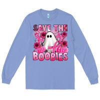 Colony Blue save the boobies Long Sleeve Tee - Artiststas