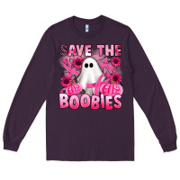 Plum save the boobies Long Sleeve Tee - Artiststas