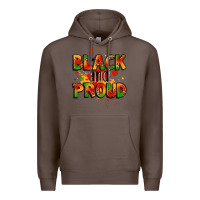 Coffee black and proud Premium Hoodie - LillyAllenDesigns