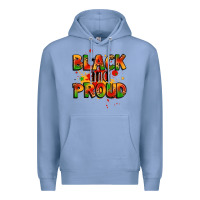 Colony Blue black and proud Premium Hoodie - LillyAllenDesigns