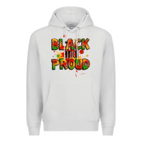 Dove Grey black and proud Premium Hoodie - LillyAllenDesigns