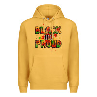 Mustard black and proud Premium Hoodie - LillyAllenDesigns