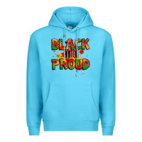 Ocean Blue black and proud Premium Hoodie - LillyAllenDesigns