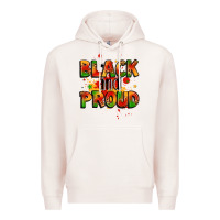 Pale Pink black and proud Premium Hoodie - LillyAllenDesigns