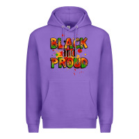 Purple black and proud Premium Hoodie - LillyAllenDesigns