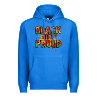 True Royal black and proud Premium Hoodie - LillyAllenDesigns