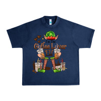 Navy im the coffee lover elf Urban Heavy Tee - FaDigitalArtStudio