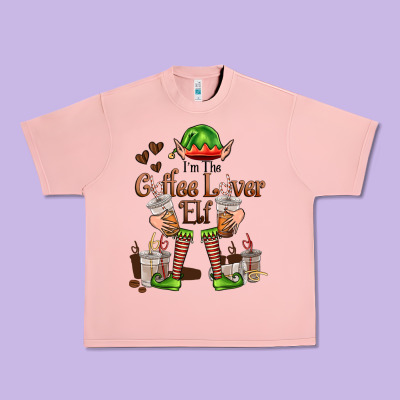 Im The Coffee Lover Elf Urban Heavy Tee Designed By Fadigitalartstudio