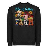 Black life is better on the farm Heavyweight Sweatshirt - Zillion Design Studio