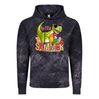 Cloud Black hello summer rex Vintage Hoodie - texasbilliewilder