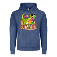 Vintage Denim hello summer rex Vintage Hoodie - texasbilliewilder