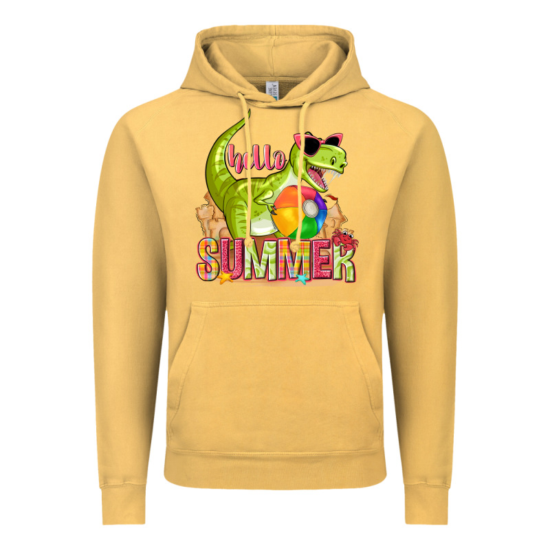 Hello Summer Rex Vintage Hoodie by texasbilliewilder | Teevron