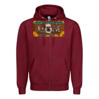 Burgundy western heifer mom with sunflowers and turquoise license plate Zipper Hoodie - Artiststas