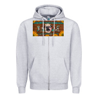 Heather Grey western heifer mom with sunflowers and turquoise license plate Zipper Hoodie - Artiststas