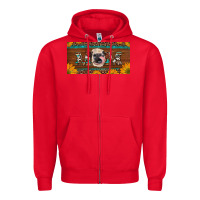 Red western heifer mom with sunflowers and turquoise license plate Zipper Hoodie - Artiststas