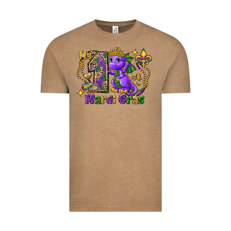 Dragon My First Mardi Gras Vintage Tee by FaDigitalArtStudio | Teevron