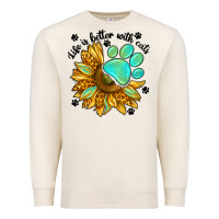 Sandshell life is better with cats Premium Sweatshirt - NancyCooperArtShop