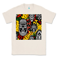 Natural african masks colorful seamless pattern Classic Tee - BundleAndBundleShop