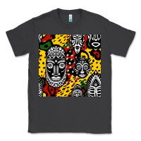 Smoke african masks colorful seamless pattern Classic Tee - BundleAndBundleShop