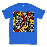 True Royal african masks colorful seamless pattern Classic Tee - BundleAndBundleShop