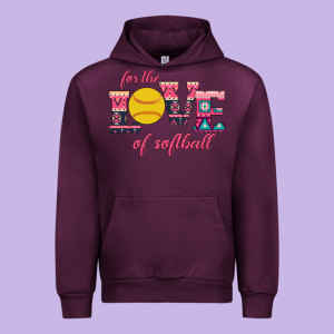 For The Love Of Softball Urban Hoodie Designed By Bettercallsaul