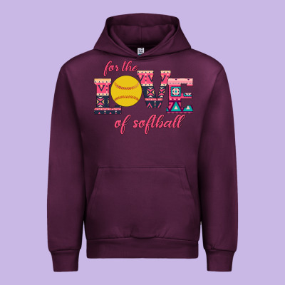 For The Love Of Softball Urban Hoodie Designed By Bettercallsaul