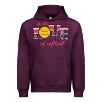 Mauve Wine For The Love Of Softball Urban Hoodie - Bettercallsaul