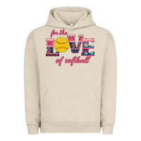 Pigment French Oak For The Love Of Softball Urban Hoodie - Bettercallsaul