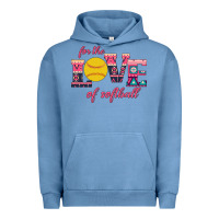 Pigment Pebble Blue For The Love Of Softball Urban Hoodie - Bettercallsaul