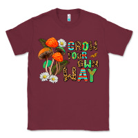 Burgundy grow your own way Classic Tee - AdoDesignShop
