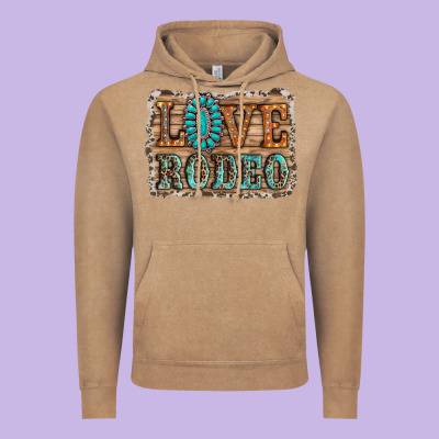 Love Rodeo Gemstone Vintage Hoodie Designed By Ranaportraitstore