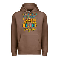 Chestnut when you dont find the sunshine be the sunshine Premium Hoodie - LillyAllenDesigns