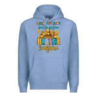 Colony Blue when you dont find the sunshine be the sunshine Premium Hoodie - LillyAllenDesigns