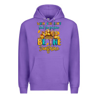 Purple when you dont find the sunshine be the sunshine Premium Hoodie - LillyAllenDesigns