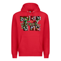 Red texas tx christmas Premium Hoodie - AdoDesignShop