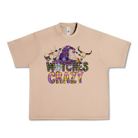Burro Witches Be Crazy Urban Heavy Tee - CowhideDigitalArt