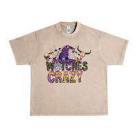 French Oak Witches Be Crazy Urban Heavy Tee - CowhideDigitalArt
